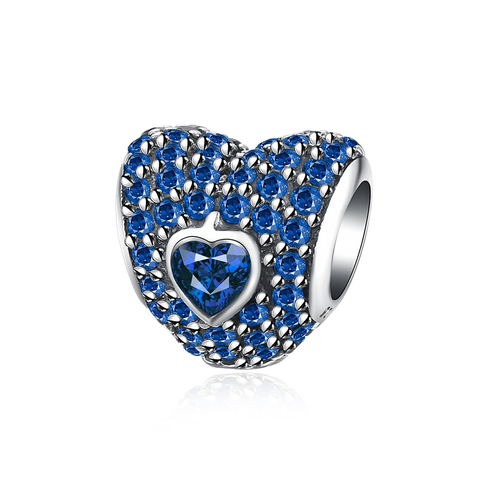 Blue heart Adara charm